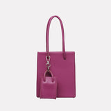 Acrylic Chain Portable Square Bag with Small Bag