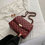 Crossbody Retro Trendy Rhombus Chain Bag