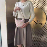 Pearl Fabric Handbag Bag