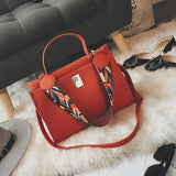 Single Shoulder Strap Color Fashion Leisure Handbag Bag