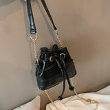 Alligator Pattern PU Leather Bucket Bag