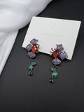 AndQ Broken Flower Drop Earrings