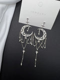 AndQ Moons Zircon Drop Earrings