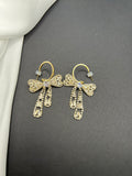 AndQ Bowknots BlingBling Zircon Pendants Earrings