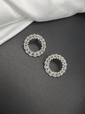 AndQ Lace Circle Studs Earrings