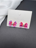 AndQ Bowknots Hearts Studs Earrings