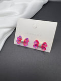 AndQ Bowknots Hearts Studs Earrings