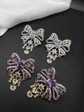 AndQ Bowknots Zircon Embedded Earrings