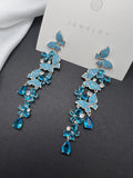 AndQ Blue Butterflies Earrings