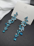 AndQ Blue Butterflies Earrings