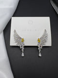 AndQ Wings Zircon Embedded Studs Earrings