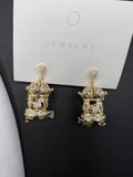 AndQ Merry-Go-Around Zircon Earrings