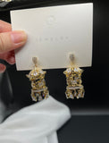 AndQ Merry-Go-Around Zircon Earrings