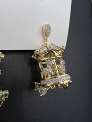 AndQ Merry-Go-Around Zircon Earrings