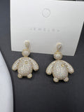 AndQ Zircon Cute Baymax Earrings