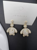 AndQ Zircon Cute Baymax Earrings