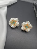 AndQ Handmade Baroque Flowers Studs Earrings