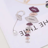 AndQ【LolliLips】So many Lips Personality Drop Earrings